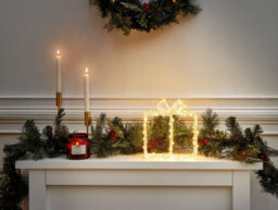 Beliani Outdoor Decoration Led Kemi Christmas Gifts 25 Cm White - thumbnail 2