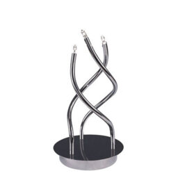 Luminosa Lighting Luminosa Aire Table Lamp 3 Light G4, Polished Chrome, Not Led/cfl Compatible