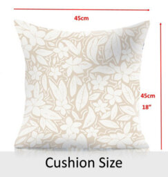 Luxury Living Blossom Outdoor Water-Repellant Cushion - Cream - Pair - thumbnail 3
