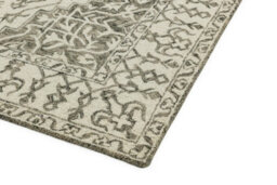 Grey Handmade Luxurious Traditional Rug For Living Room And Bedroom-120Cm X 170Cm - thumbnail 2