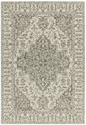 Grey Handmade Luxurious Traditional Rug For Living Room And Bedroom-120Cm X 170Cm - thumbnail 1