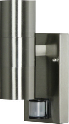 Luxform 230V Eden Wall Light Stainless Steel Pir - image 1