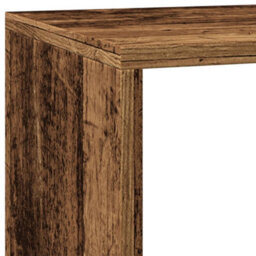 Berkfield Room Divider Bookcase 3-Tier Old Wood 137.5X29X103.5 Cm Engineered Wood - thumbnail 9