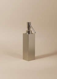 Cosmic Soap Dispenser, 125Ml Capacity, Siver Gloss, Freestanding. Collection Metric