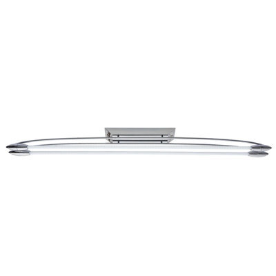 Flush Ceiling Light - Chrome Plate & Opal Glass - 2 X 16W Led T5 - Bulb Included - image 1