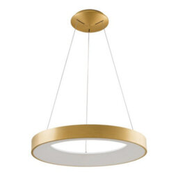 Luminosa Lighting Luminosa Modern Led Hanging Pendant Brushed Gold, Warm White 3000K 2750Lm