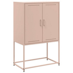 Berkfield Tv Cabinet White 100.5X39X60.5 Cm Steel - thumbnail 2