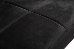 Orsina Black Velvet Cocktail Chair - thumbnail 6