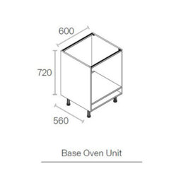 Wtc Premier Cab 600mm Kitchen Built Under Oven Housing Unit Cabinet White 18mm Mfc (Carcass Only) - thumbnail 2