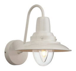 Luminosa Lighting Luminosa Fisherman 1 Light Indoor Dome Wall Light Cream, Clear Glass, E14
