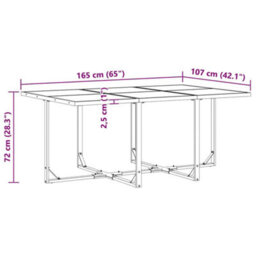 Berkfield Garden Dining Set 11 Pcs Black Steel - thumbnail 9
