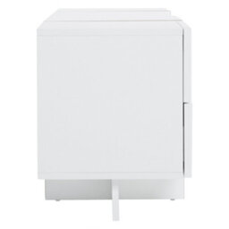 Btm Tv Stand For 85 Tv With Storage Cabinet And Open Shelves Embossed Pattern White Entertainment Center For Living Room - thumbnail 4