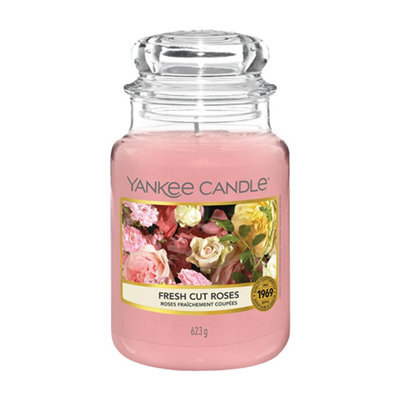 Yankee Candle Original Large Jar Scented Candle Fresh Cut Roses, 623G - image 1