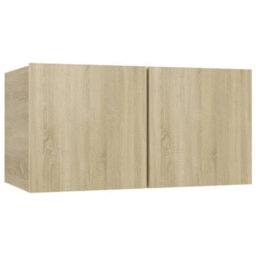 Berkfield 4 Piece Tv Cabinet Set Sonoma Oak Engineered Wood - thumbnail 4
