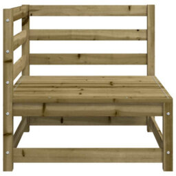 Berkfield Garden Sofa Corner 70X70X67 Cm Impregnated Wood Pine - thumbnail 5