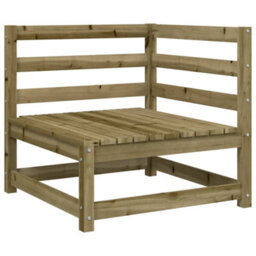 Berkfield Garden Sofa Corner 70X70X67 Cm Impregnated Wood Pine - thumbnail 2