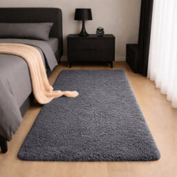 Aspire Homeware Non-Slip Grey Shaggy Rug Soft Fluffy Washable, Hallways And Entryways Runner, (L)220Cm X (W)60Cm - thumbnail 6