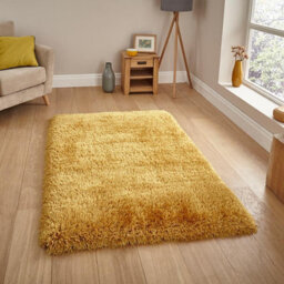 Montana Yellow Shaggy Rug Rug 80X150Cm For The - thumbnail 1