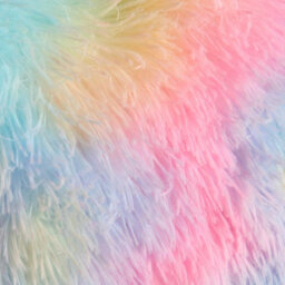 Ohs Tie Dye Heart Shaped Fluffy Fleece Scatter Cushion Novelty Decorative Pillow - thumbnail 5