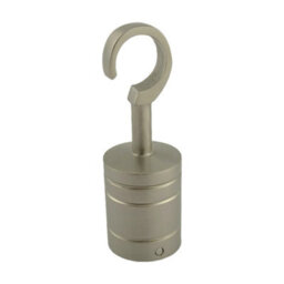 Ropeservices Uk 8 X 24mm Satin Nickel Decking Rope Hook Fittings Fixings Barrier Set - thumbnail 3