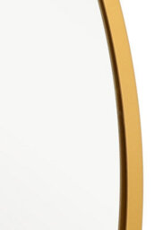 Mirroroutlet The Fenestra Gold Edged Circular Modern Garden Wall Mirror 100Cm Diameter - thumbnail 5