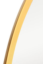 Mirroroutlet The Fenestra Gold Edged Circular Modern Garden Wall Mirror 100Cm Diameter - thumbnail 4