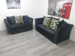Stratus Interiors Maya Studded Velvet Sofa - 3 Seater - thumbnail 8
