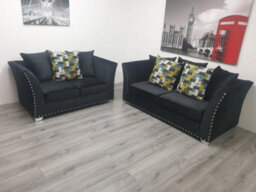 Stratus Interiors Maya Studded Velvet Sofa - 3 Seater - thumbnail 9