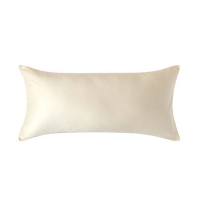 Homescapes Cream Continental Pillowcase Organic Cotton 400 Tc, 40 X 80 Cm - image 1