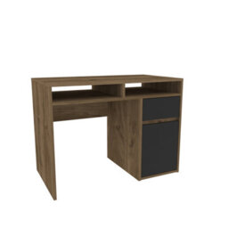 Decorotika Isla Computer Desk Walnut Black - thumbnail 6