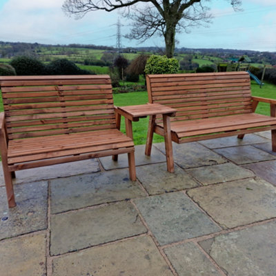 Churnet Valley Garden Furniture Ltd Valley 5 Seat Set 1X2B 1X3B Straight Tray - image 1