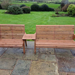 Churnet Valley Garden Furniture Ltd Valley 5 Seat Set 1X2B 1X3B Straight Tray - thumbnail 4