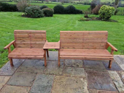 Churnet Valley Garden Furniture Ltd Valley 5 Seat Set 1X2B 1X3B Straight Tray - thumbnail 6