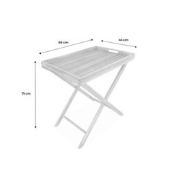 Sweeek - Wooden Garden Trolley Murcia Natural 68X44X68 Cm - thumbnail 7