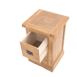 Cabinet Bits Lucca 2 Drawer Petite Bedside Table Brass Drop Handle - thumbnail 4