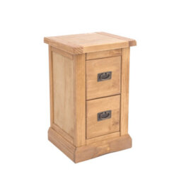 Cabinet Bits Lucca 2 Drawer Petite Bedside Table Brass Drop Handle - thumbnail 3