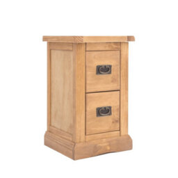 Cabinet Bits Lucca 2 Drawer Petite Bedside Table Brass Drop Handle - thumbnail 2