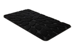 RugsX Bathroom Rug Supreme Stones, Non-Slip, Soft - Black  60X100 Cm - thumbnail 2