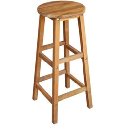 Berkfield Bar Table And Stool Set 7 Pieces Solid Acacia Wood - thumbnail 3