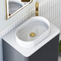 Royal Bathrooms Avenza 600mm Matt Obsidian Black Wall Hung Bathroom Countertop Vanity Unit 1 Drawer With Lyon Basin - thumbnail 7