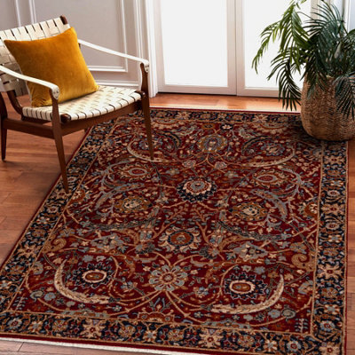 RugsX Carpet Wool Keshan Fringe, Ornament Oriental 6650/53578 Terracotta Beige 80X145 Cm - image 1