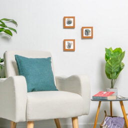"Nicola Spring 4 X 4"" Photo Frame - Dark Wood - 3D Photo Frame Picture Frame Box Portrait Display Case (12.5 X 12.5Cm)" - thumbnail 7