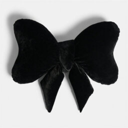 OHS Velvet Bow Shaped Novelty  Decorative Scatter Cushion Plush Pillow - thumbnail 1