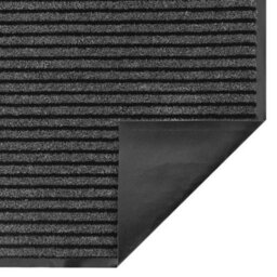 Berkfield Doormat Stripe Black And Grey 115X400 Cm - thumbnail 5