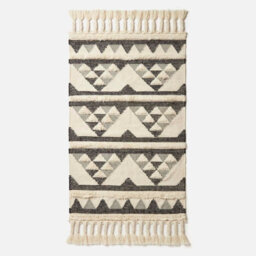 Homescapes Kota Black & Grey Kilim Wool Rug 120 X 170 Cm - thumbnail 2