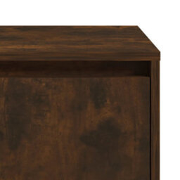 Berkfield Bedside Cabinet Smoked Oak 45X34X44.5 Cm Engineered Wood - thumbnail 7