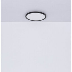 Luminosa Lighting Luminosa Sapana 42Cm Round Flush Ceiling Light Black Ip44 Led 3000K - thumbnail 9