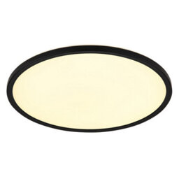 Luminosa Lighting Luminosa Sapana 42Cm Round Flush Ceiling Light Black Ip44 Led 3000K - thumbnail 5