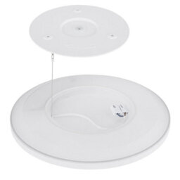 Luminosa Lighting Luminosa Sapana 42Cm Round Flush Ceiling Light Black Ip44 Led 3000K - thumbnail 6