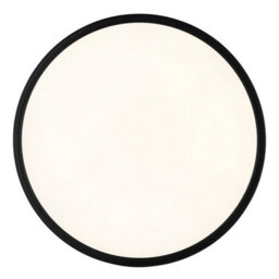 Luminosa Lighting Luminosa Sapana 42Cm Round Flush Ceiling Light Black Ip44 Led 3000K - thumbnail 3